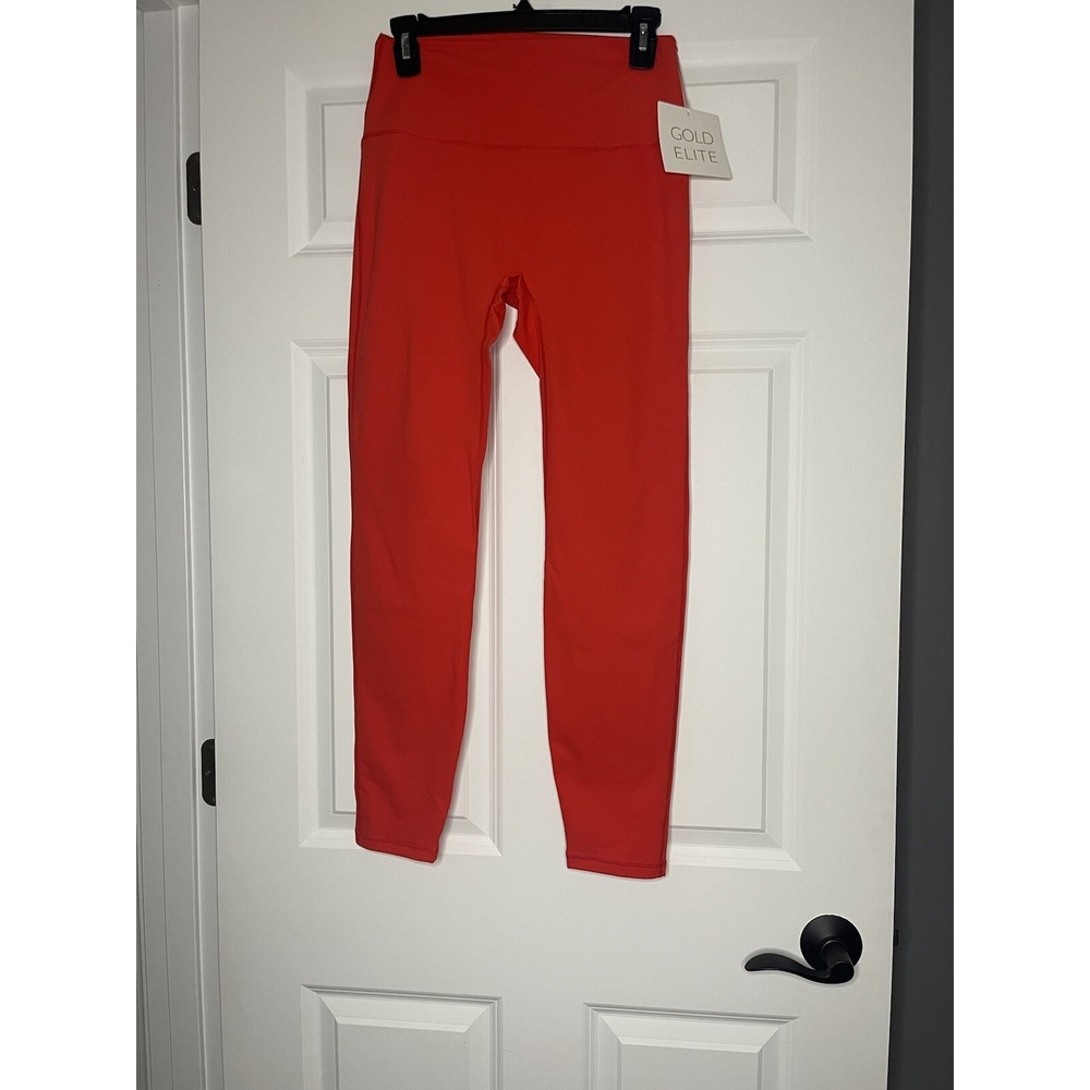 Gold Elite Apparel High Rise Workout Leggings Size Xl NWT